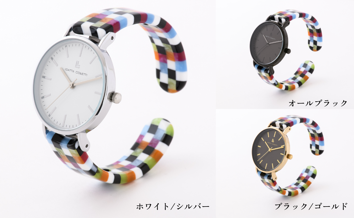 モザイクカラー／鮮やかな色合いを重ねた華やかなパターン