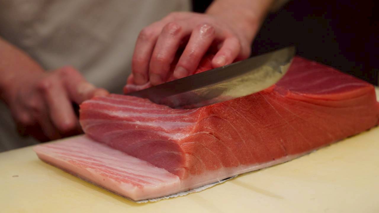 「樋長」から紹介制で仕入れるマグロ