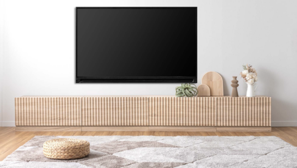 TV台の新定番！“繋げて魅せる”ユニット式テレビ台 伸縮・フラップ扉タイプも揃えた全3モデルが新発売！