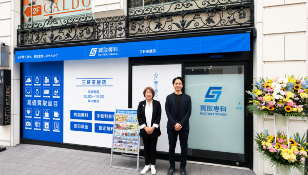 都内エリア7店舗目となる街の“お宝相談窓口”「買取専科 三軒茶屋店」がオープン。三軒茶屋エリアで気軽に買取相談