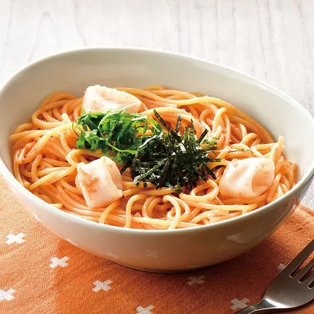 明太子またはたらこソースの和風スパゲッティ