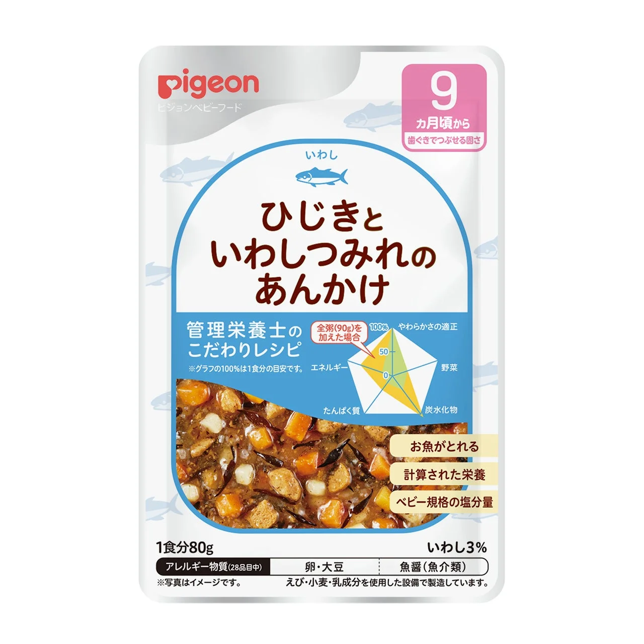 管理栄養士のこだわりレシピ ひじきといわしつみれのあんかけ