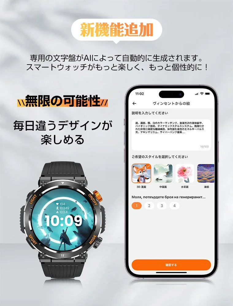 文字盤カスタマイズ