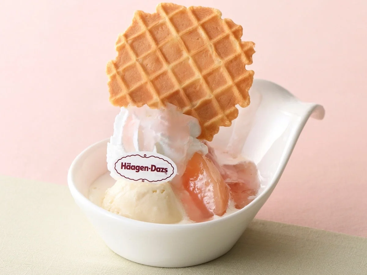 ハーゲンダッツ白桃サンデー