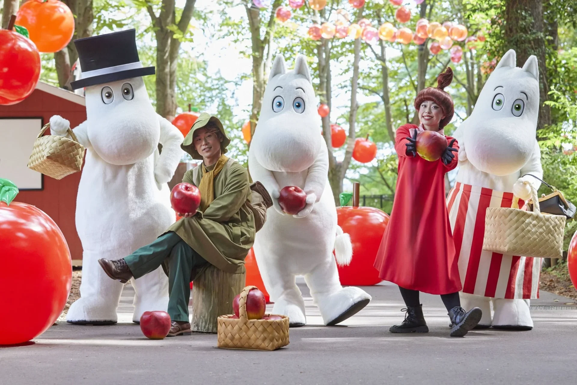 ムーミン谷の仲間たちと秋を楽しむ「アップル・ポップ・プレイタイム!」