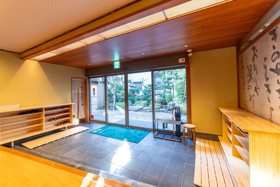 旅館の玄関