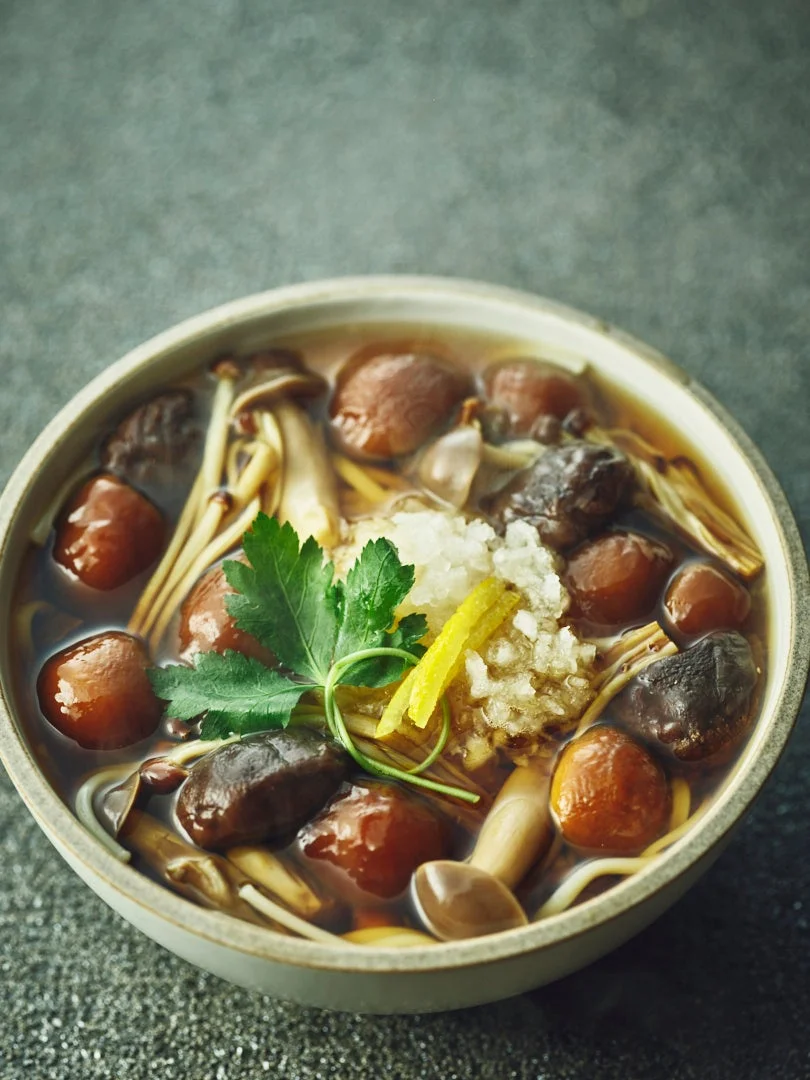 きのこたっぷり麺料理