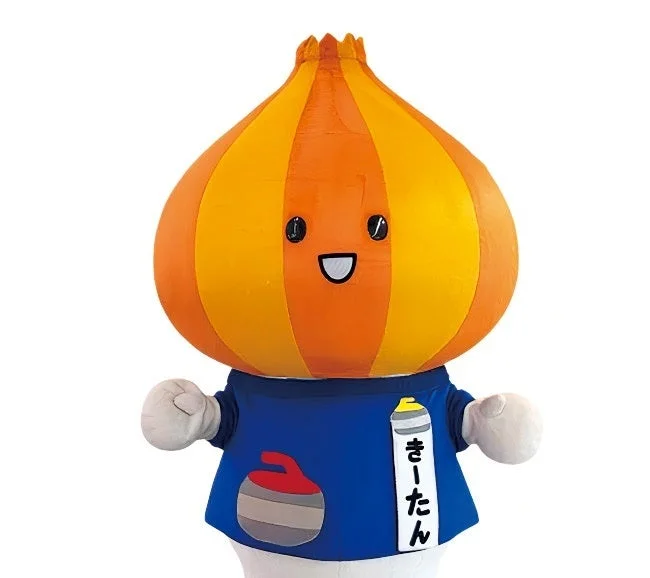 玉ねぎの形をした頭部を持つマスコットキャラクター「きーたん」