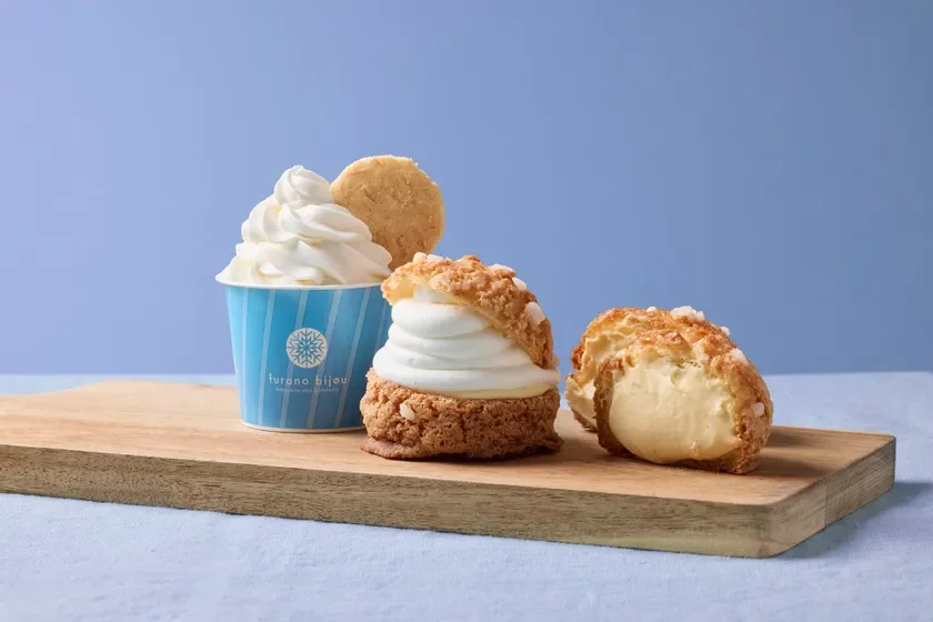 ソフトクリームとシュークリーム