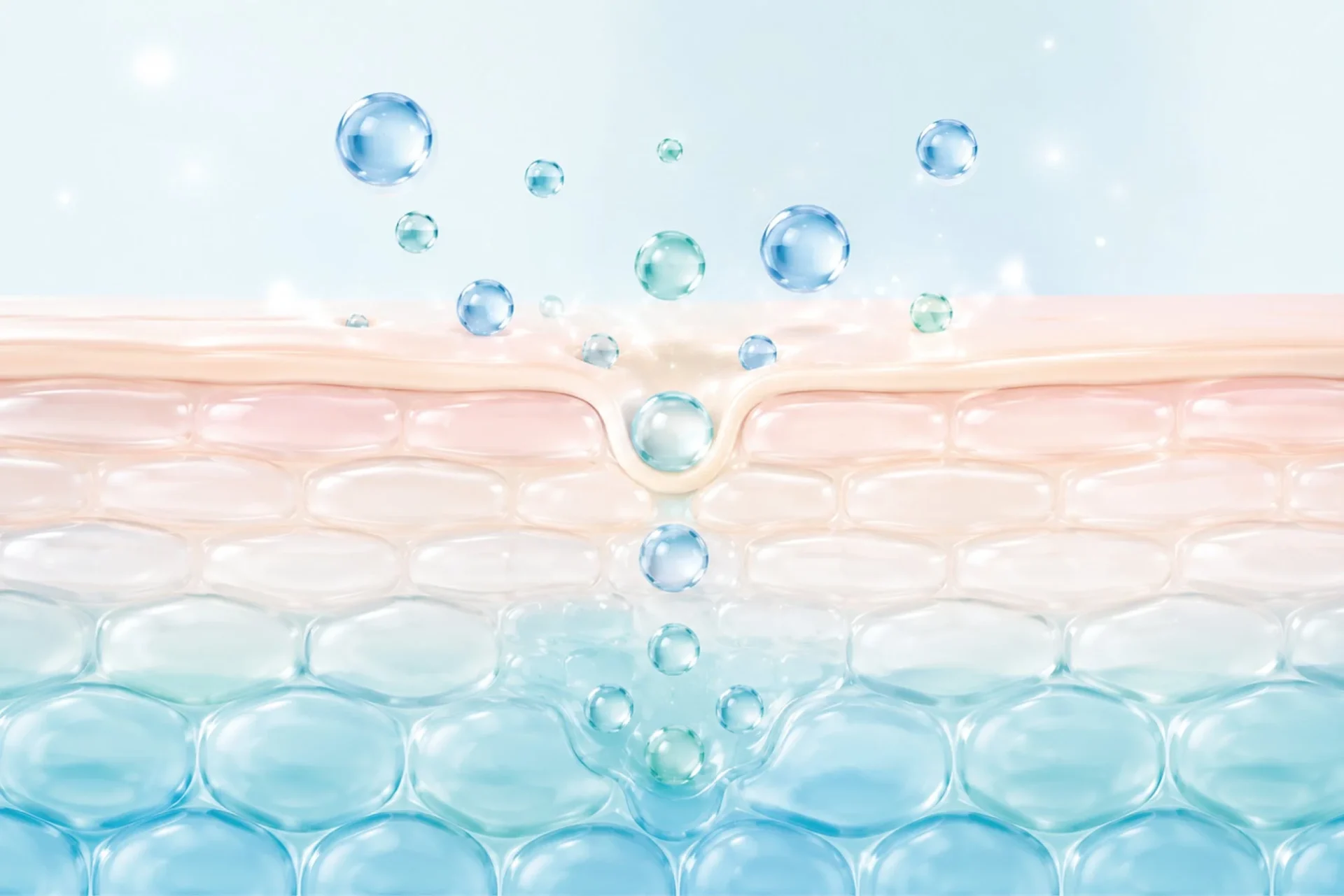 肌への浸透イメージ