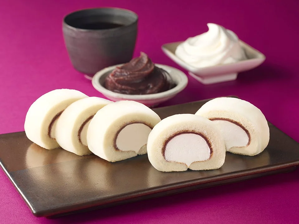 5P生もちロール・あんミルク 商品断面