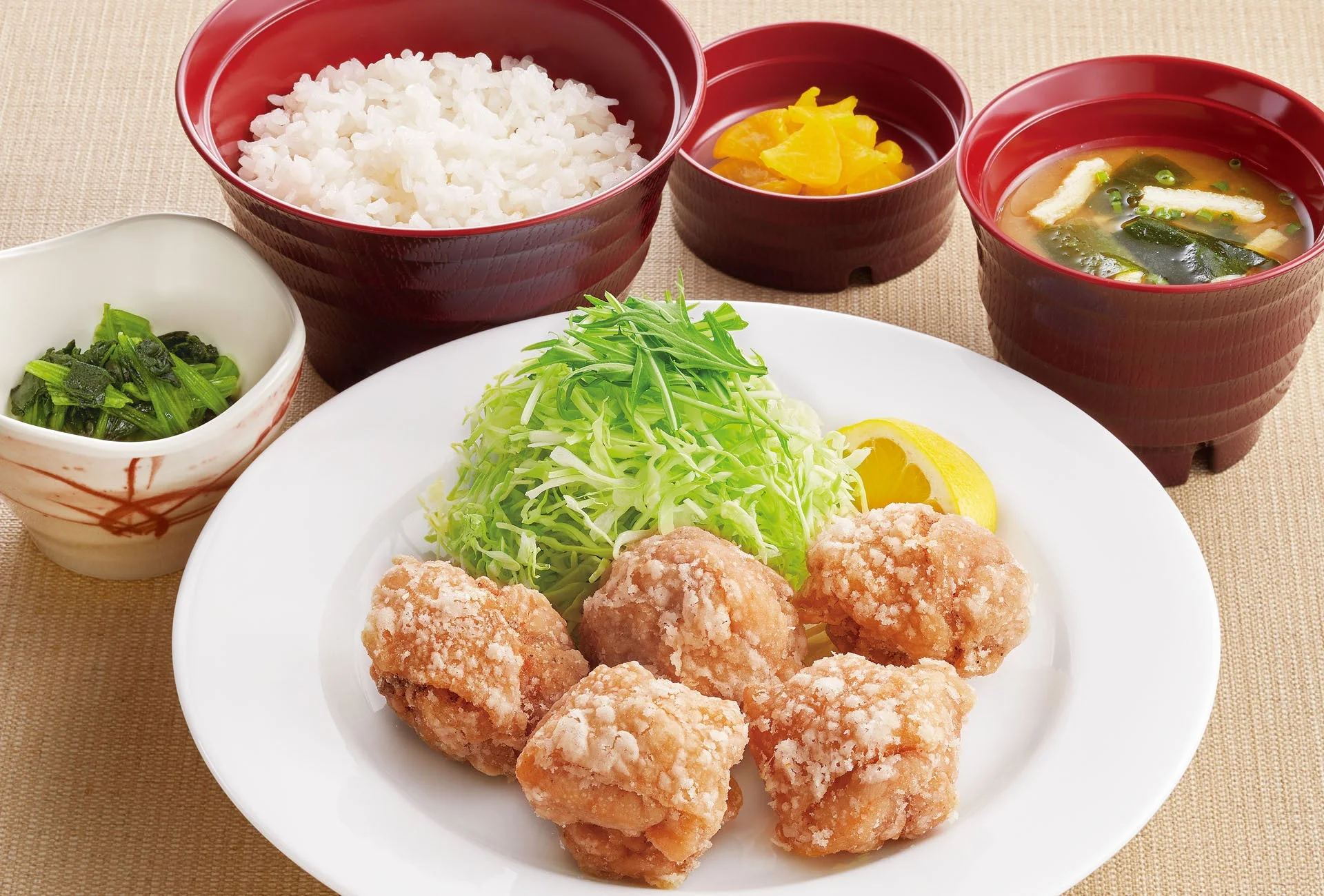 ジョイフル塩唐揚げ定食