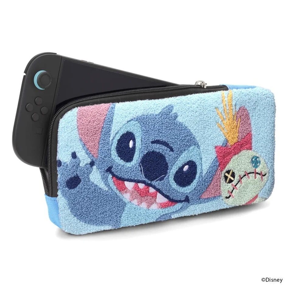 スティッチのポーチにNintendo Switchを収納した例