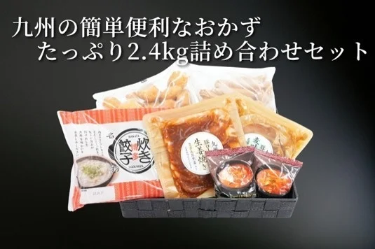 九州の簡単便利なおかず たっぷり2.4kg詰め合わせセット HAKATA 名 餃子 炊き 九州 生姜焼き