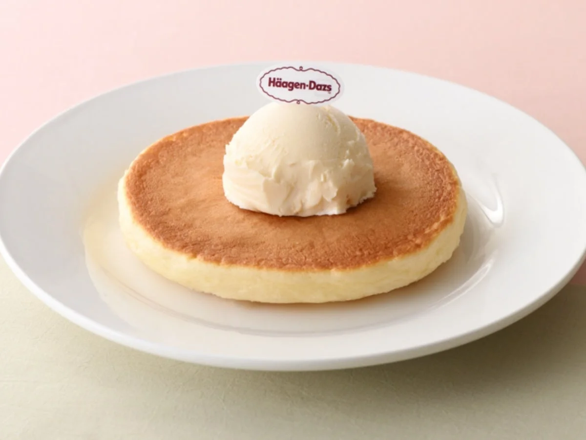 パンケーキとバニラアイス