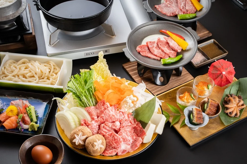 豪華な和食コース