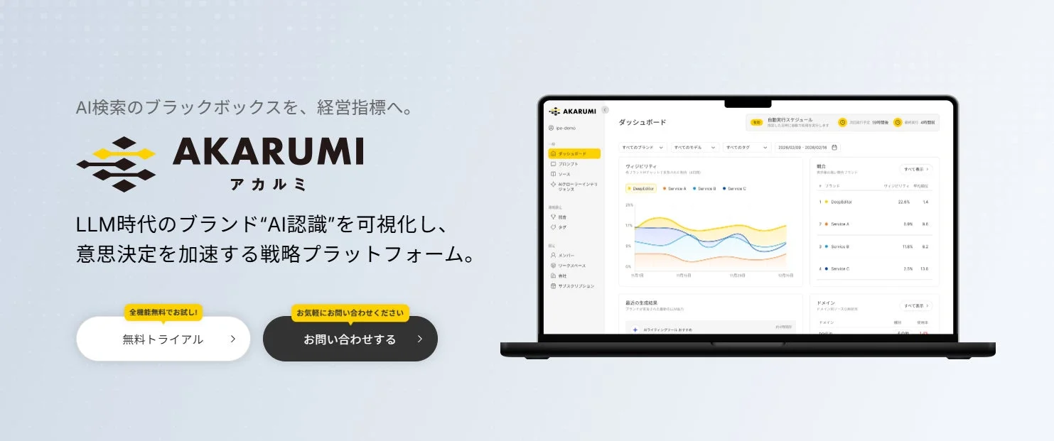 AKARUMIダッシュボード