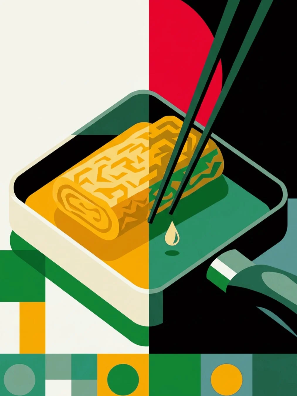 卵焼きのイラスト