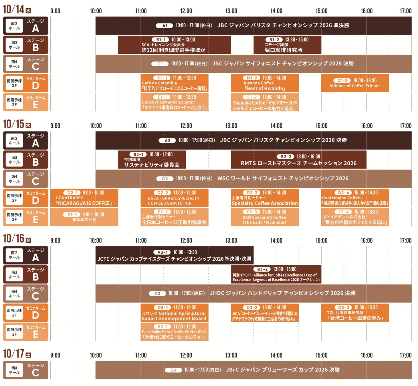 SCAJ2026 イベントスケジュール