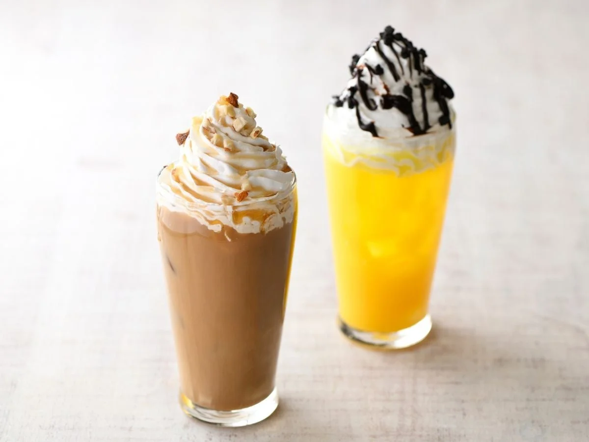 ホイップクリーム入りのドリンクの例