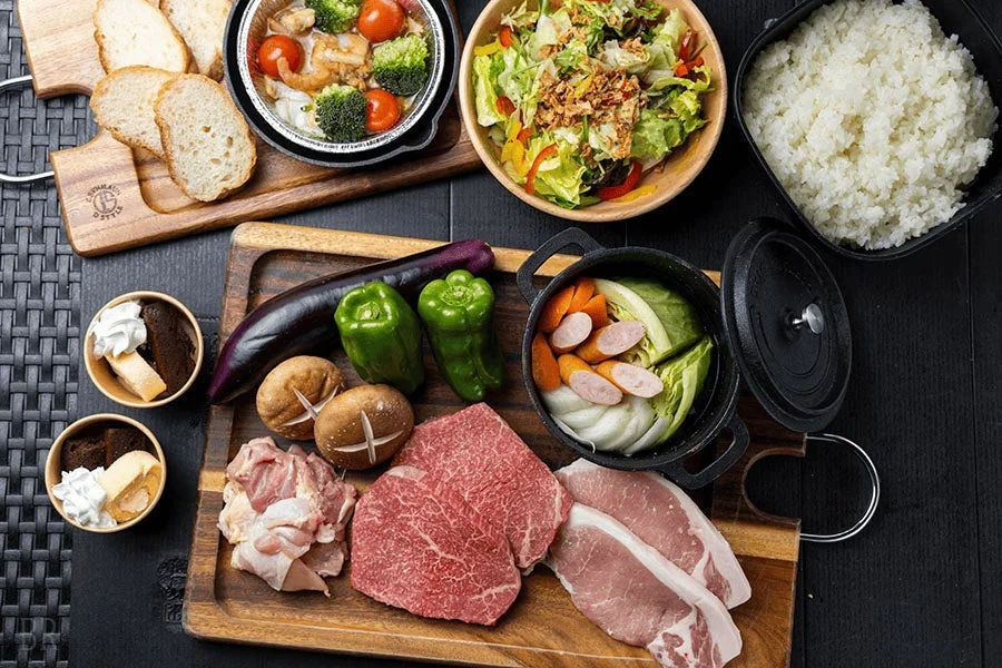 豪華な食材と料理