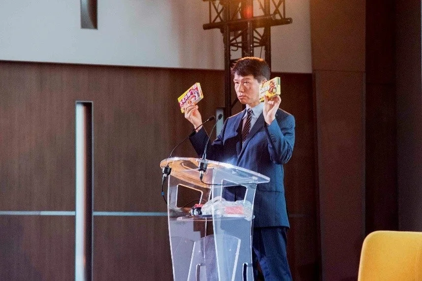 井上岳久氏のプレゼンテーション風景