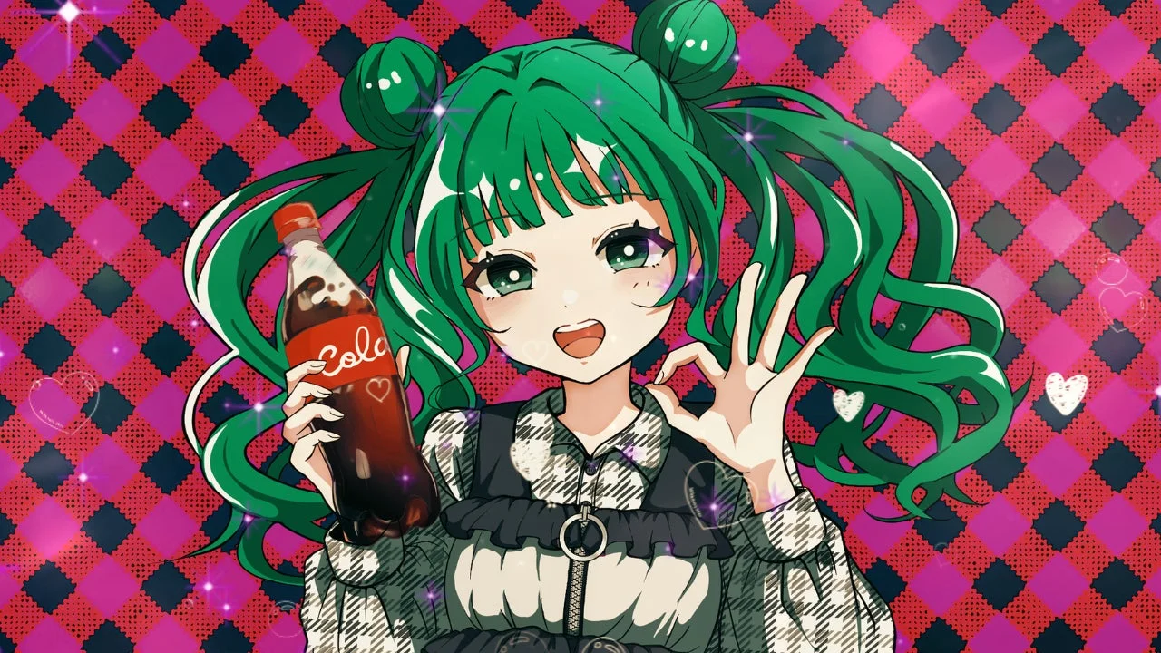 コーラを持つキャラクター