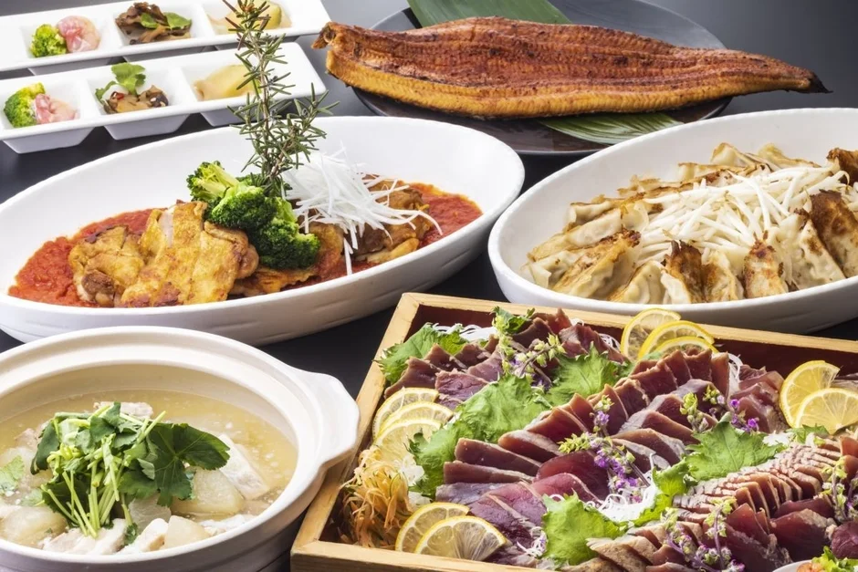 豪華な和食の宴会料理
