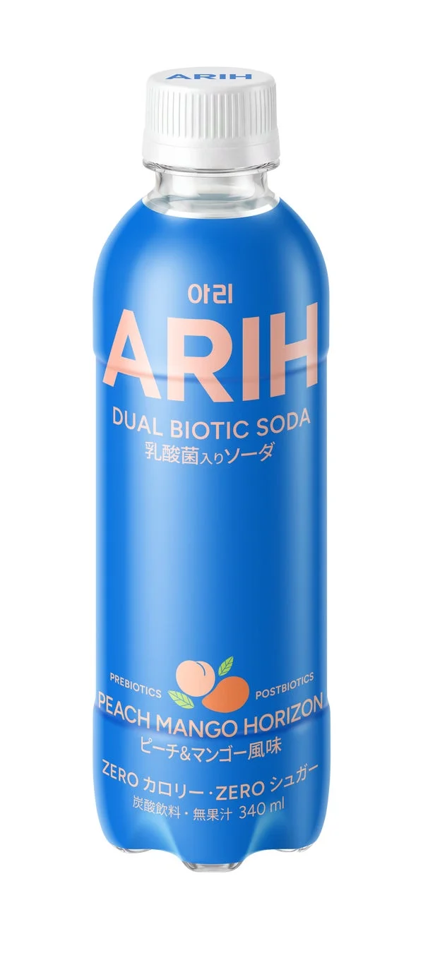 デュアルバイオティク・ソーダ 乳酸菌入りソーダ ピーチ&マンゴー風味