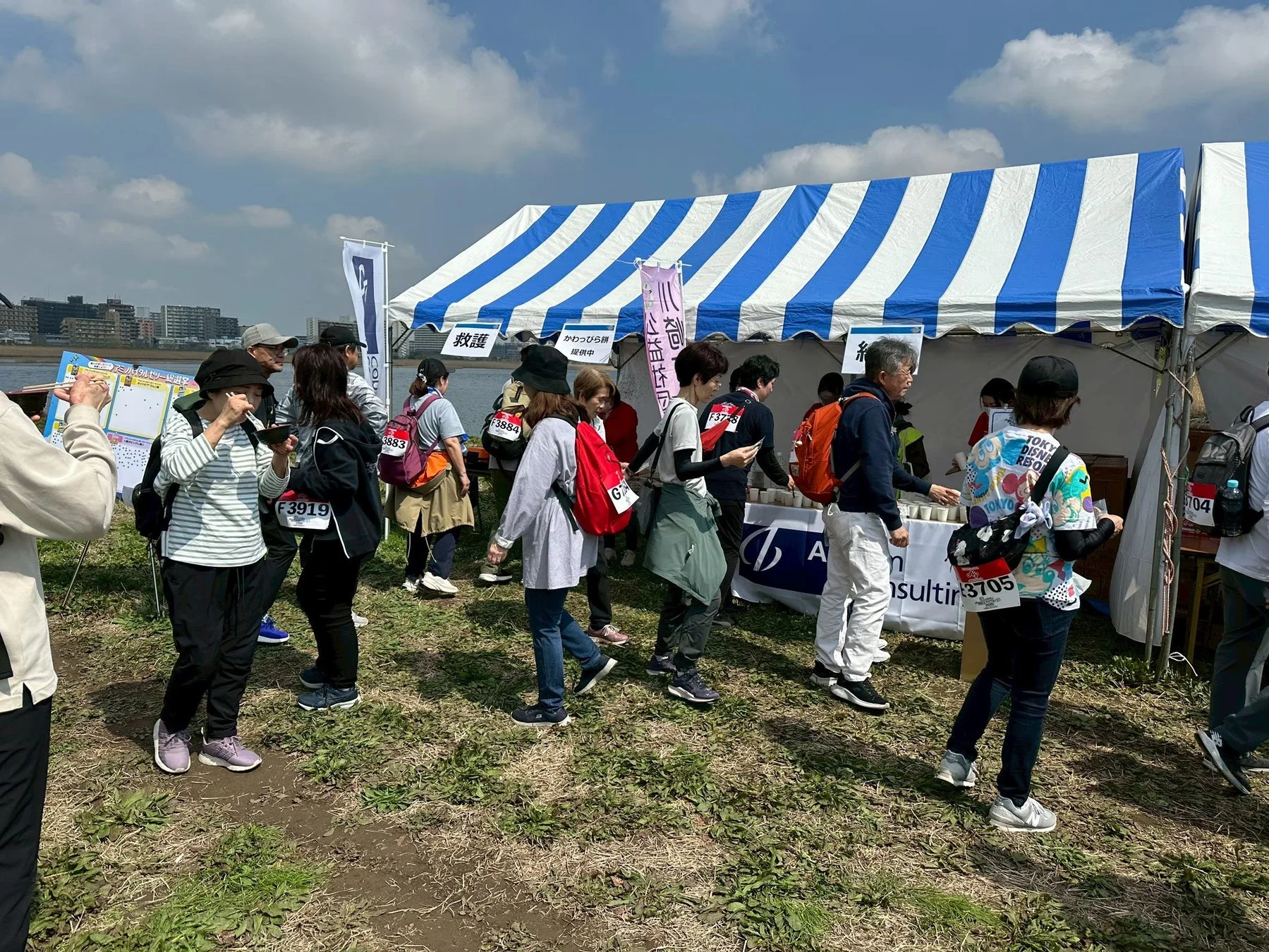 屋外イベントブースの様子