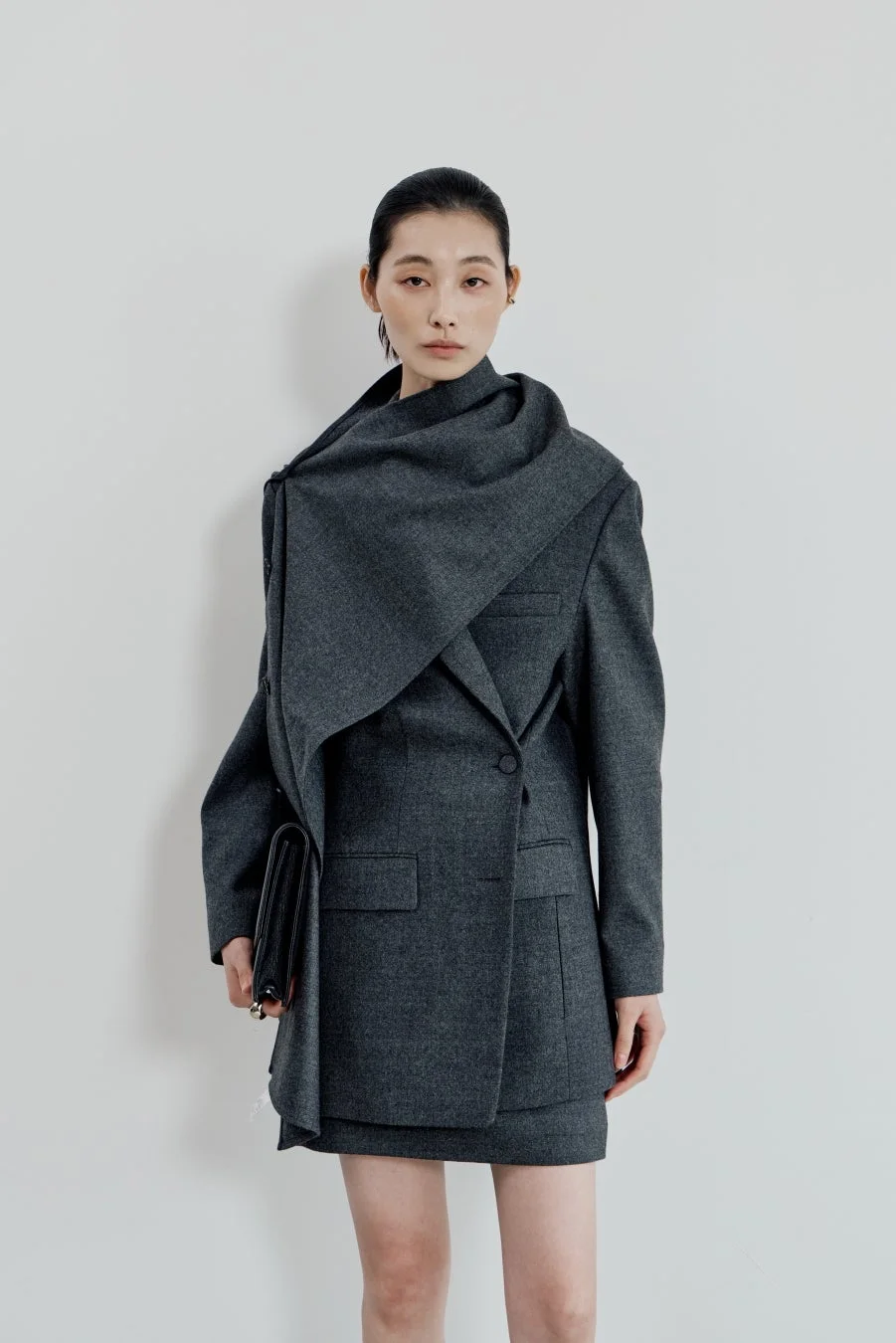 WOOL-CASHMERE HANDMADE LONGCOAT