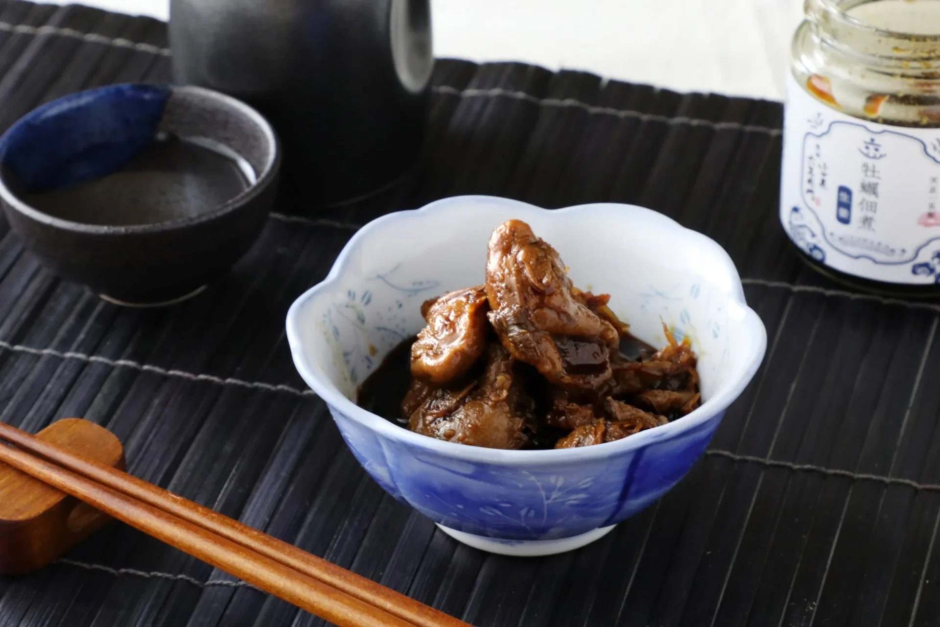 牡蠣佃煮 -生姜-の盛り付け