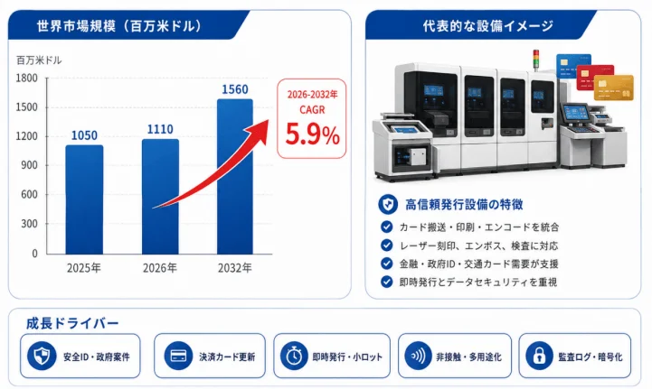 カード個人化設備の世界市場規模（百万米ドル）