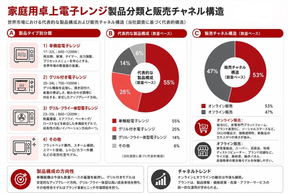 製品分類と販売チャネル構造