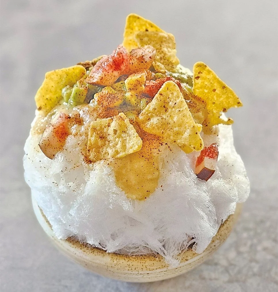 カズベイク 秋野菜とタコスのかき氷