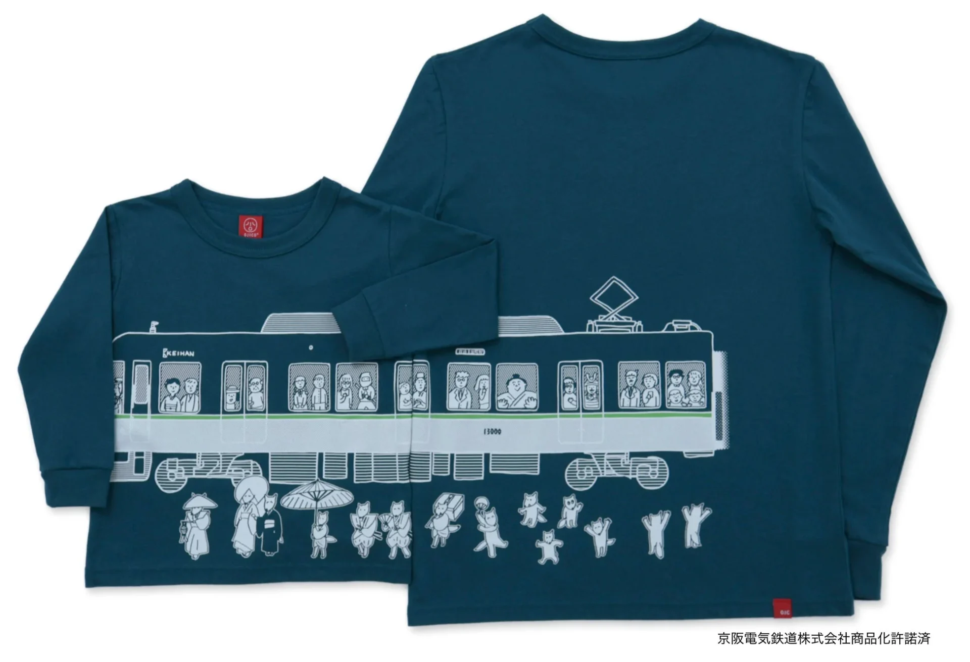 京阪13000系×OJICO「レッツ京阪」Tシャツ