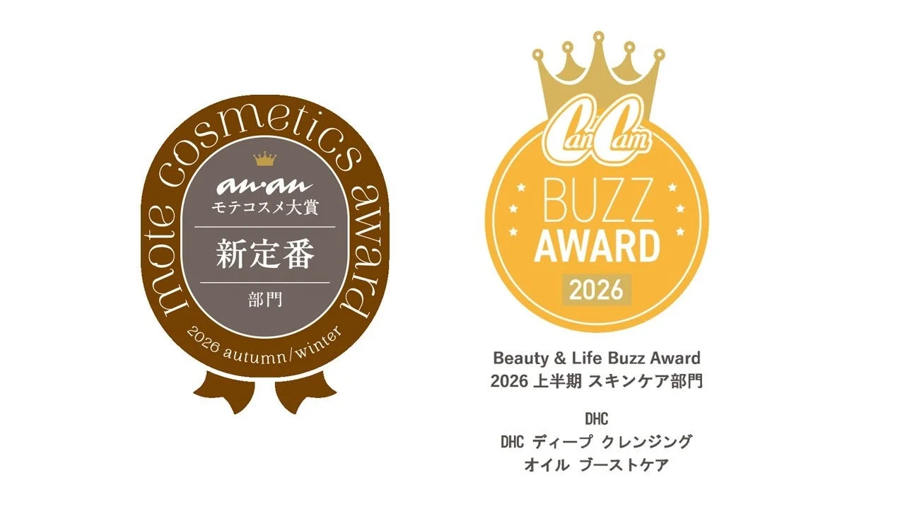 ananとCanCamのコスメアワード受賞ロゴ
