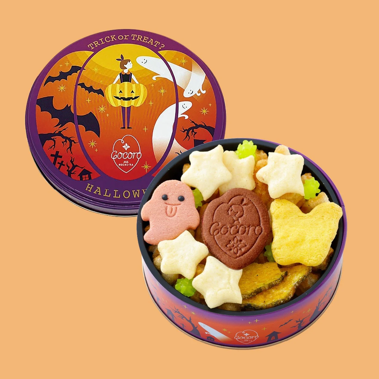 ハロウィン限定のミニ缶 ハロウィンCocoro