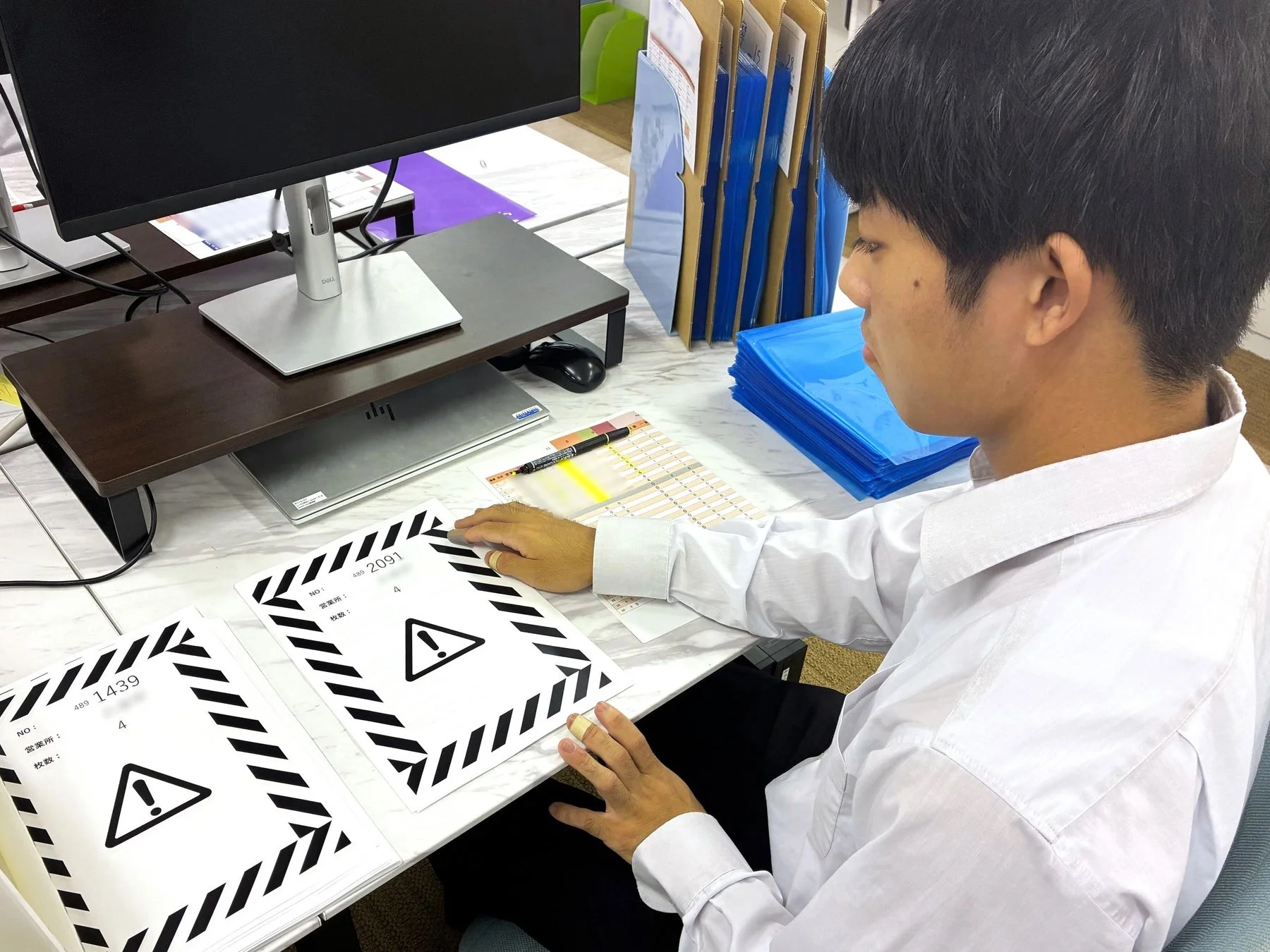 データ入力業務の様子