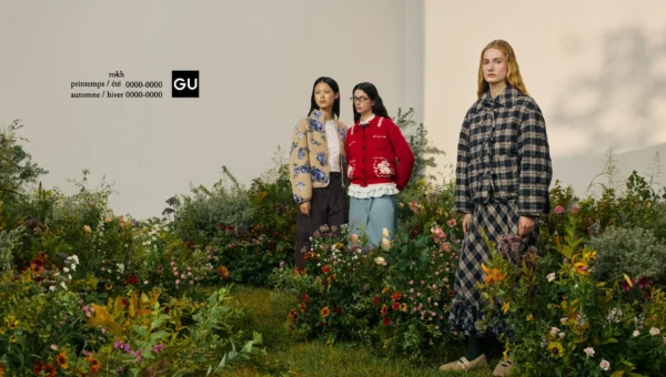 GUとrokhが贈る2026年秋冬コレクション、チェック柄と花柄で魅せるエレガンスと独創性