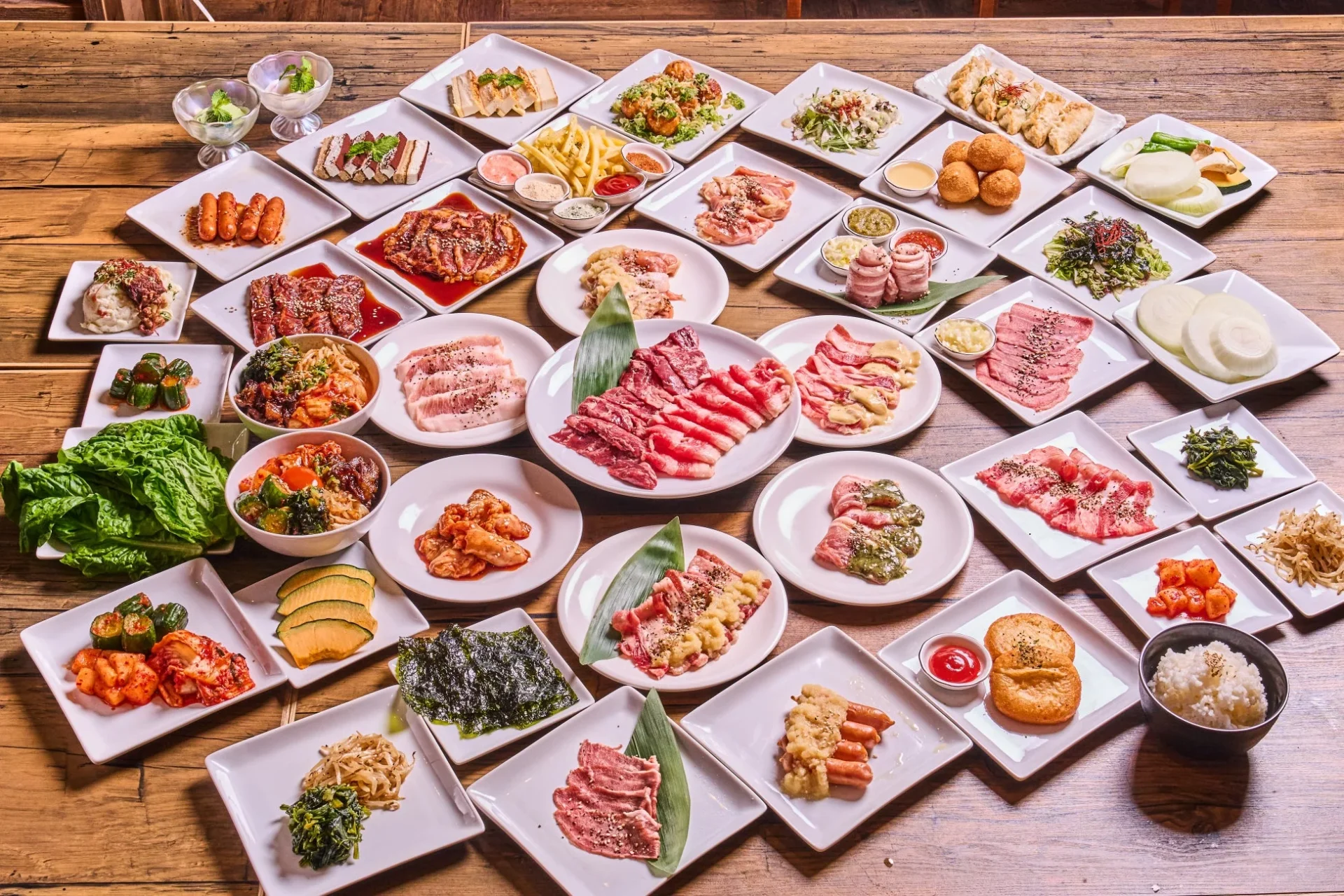 豊富な食べ放題メニュー