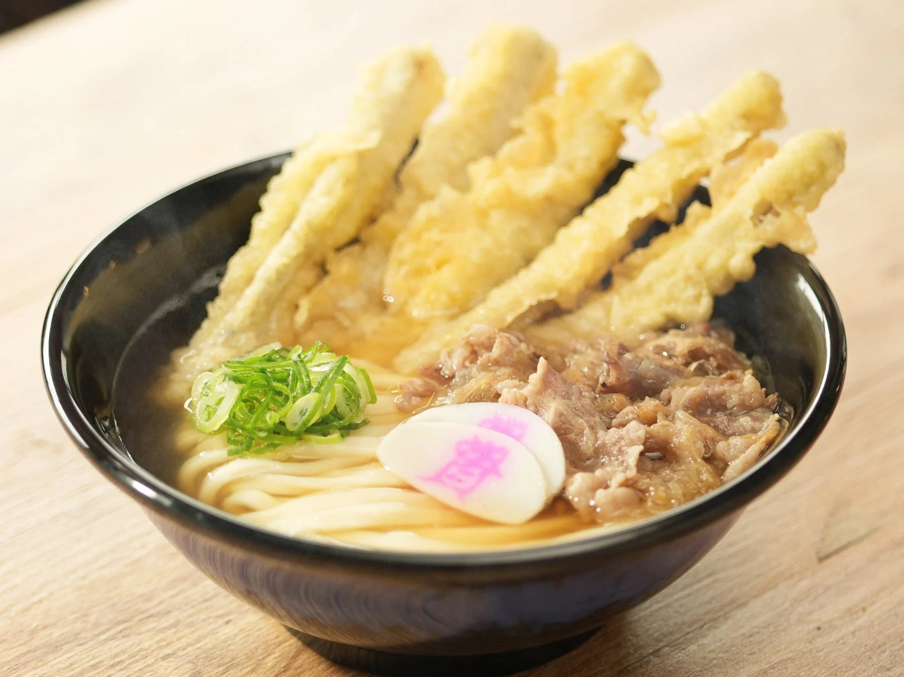 肉ごぼ天うどん