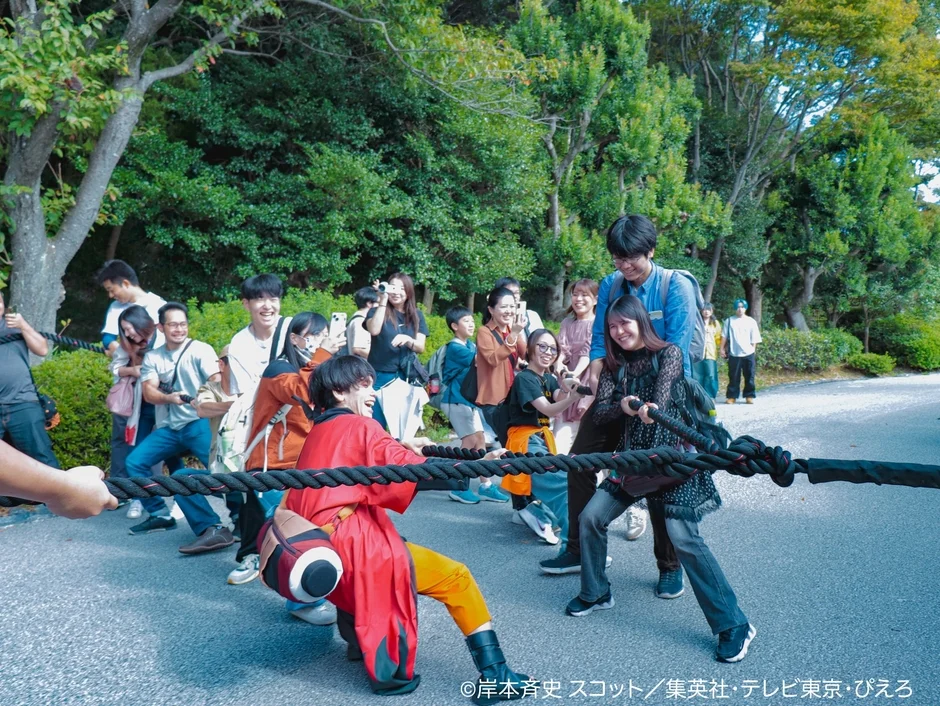 綱引きイベントの様子