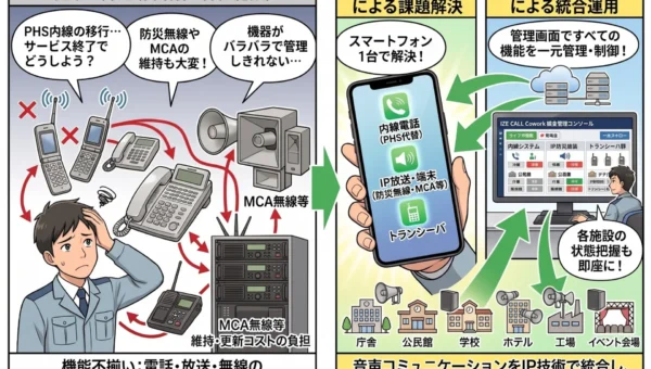 自治体の防災・通信が一新！スマホで屋外スピーカーに直接放送、クラウドPBXとIPオーディオが連携