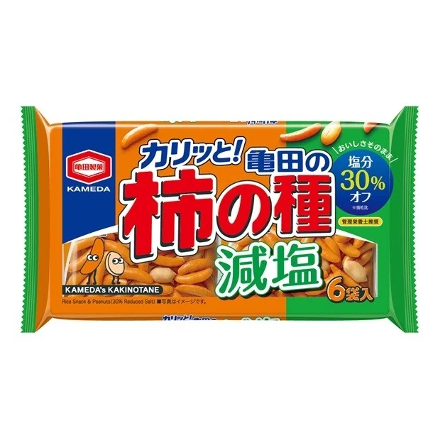 164g 減塩 亀田の柿の種 6袋詰