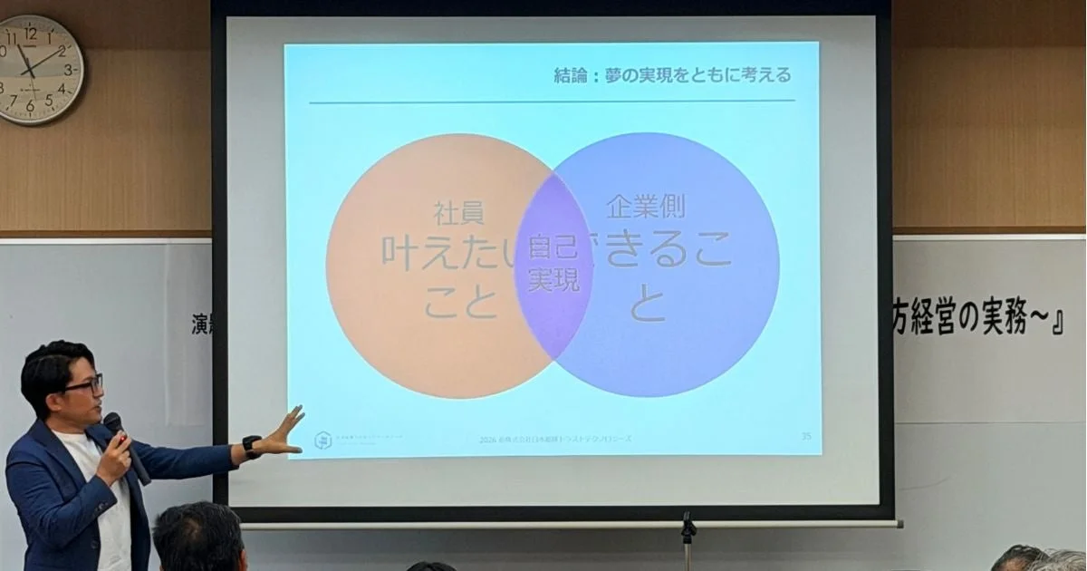 社員が「叶えたいこと」と企業側が「できること」のベン図