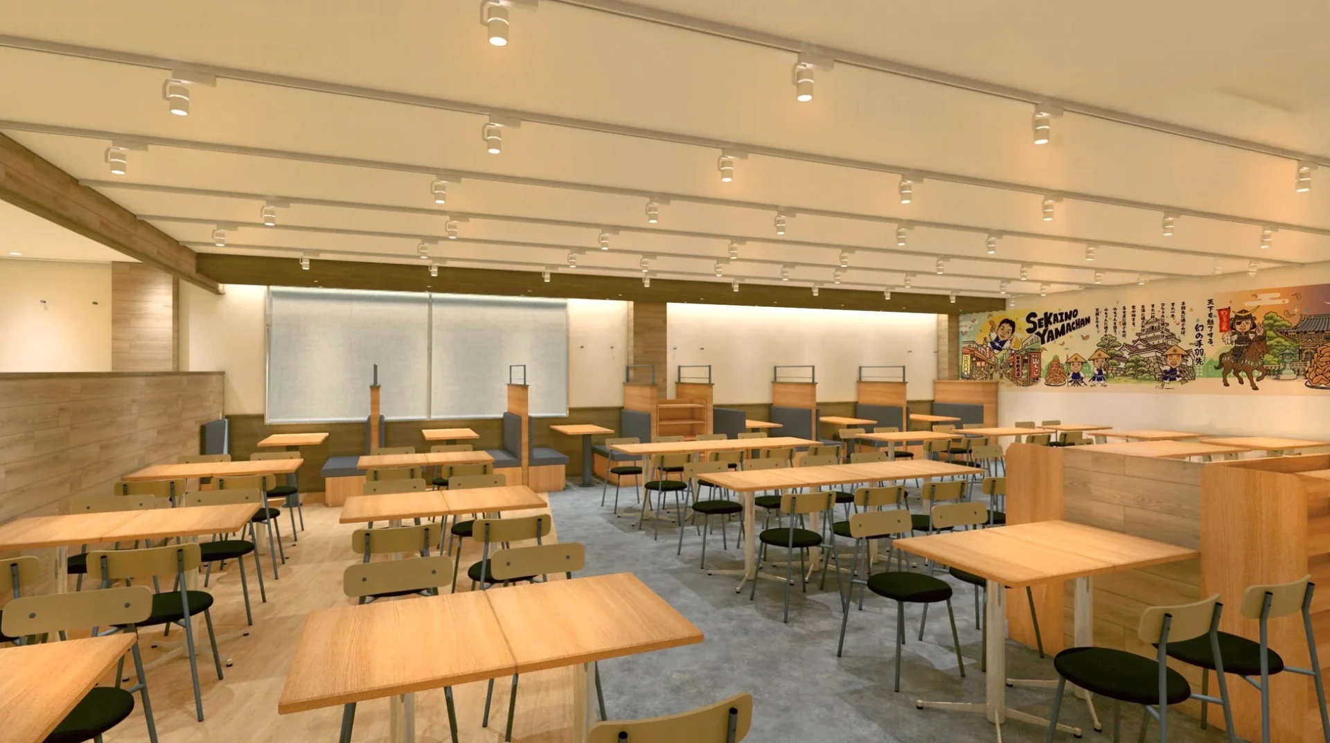 世界の山ちゃん 仙台朝市通り店の店内