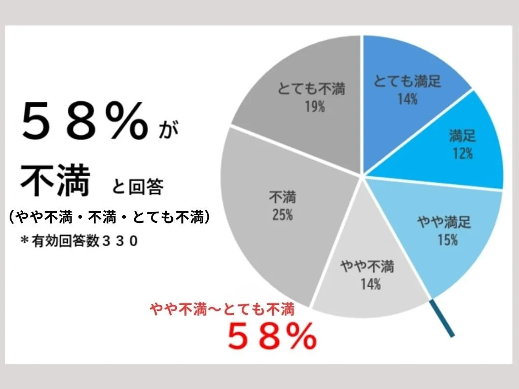 美容医療後の満足度を示す円グラフ
