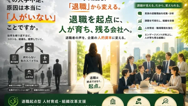 深刻な人手不足は「退職」から解決！COCOROコンサルティングの新サービス『RE:TAIN』が全国展開