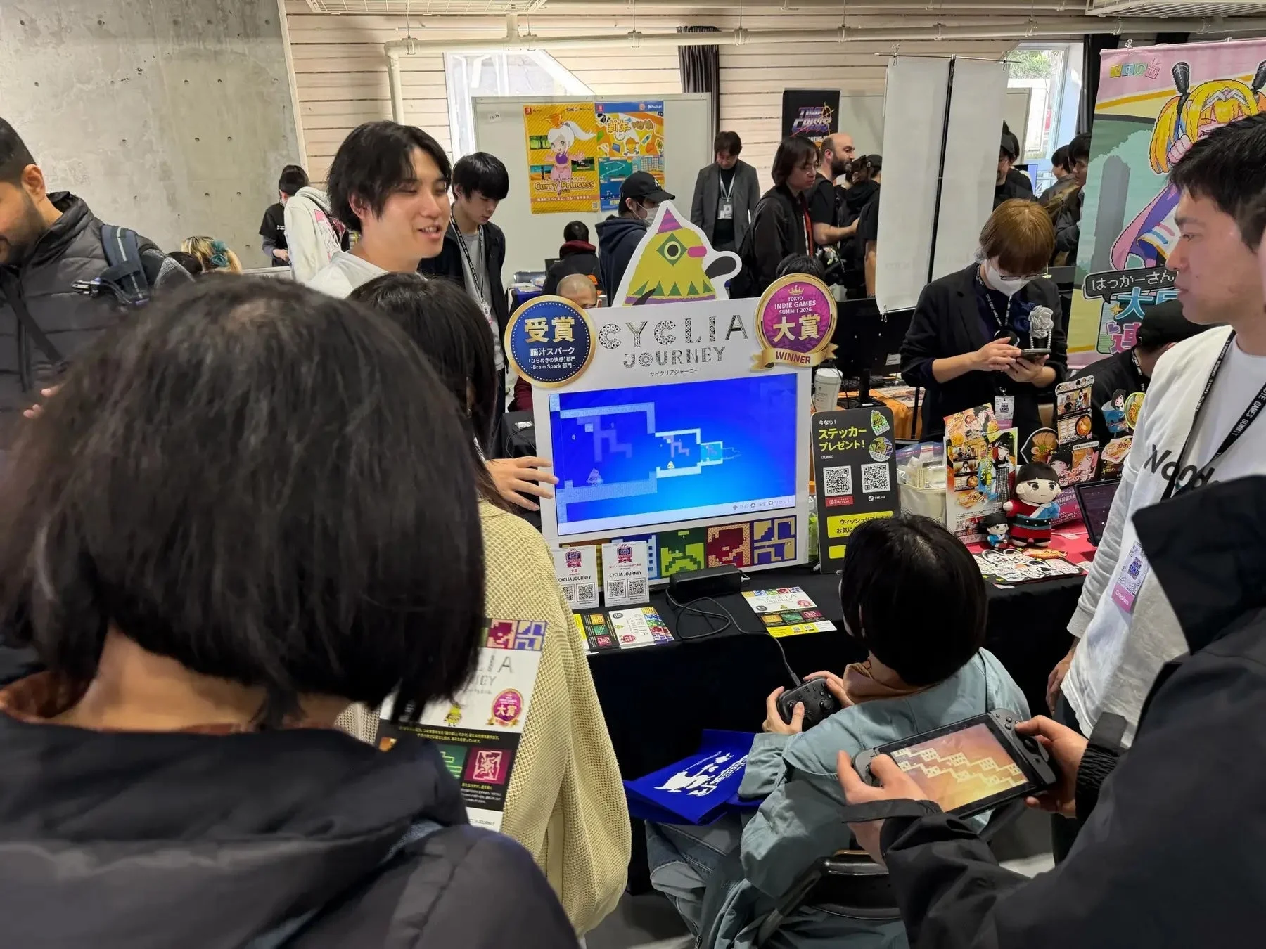 TIGS会場でのCYCLIA JOURNEYブースの様子